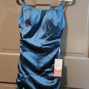 Stacees Cocktail Dress SIze 2 Ink Blue Brand New With Tags